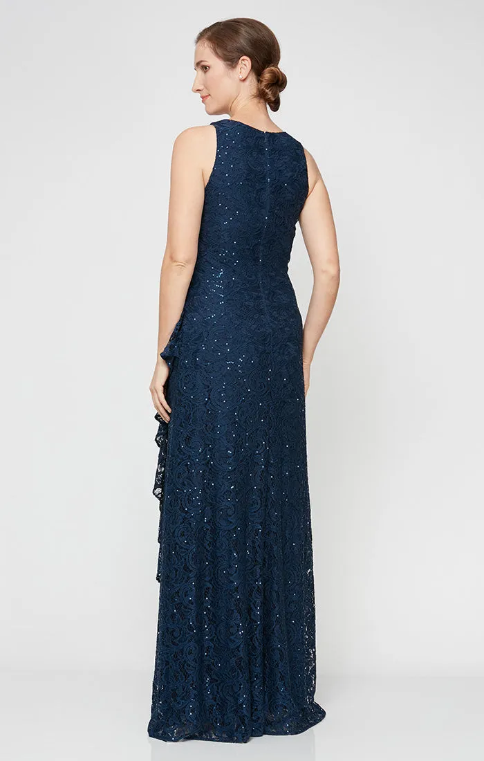 Regular - Elaine Sleeveless Lace Gown sold by Alex Evenings product image thumbnail 4