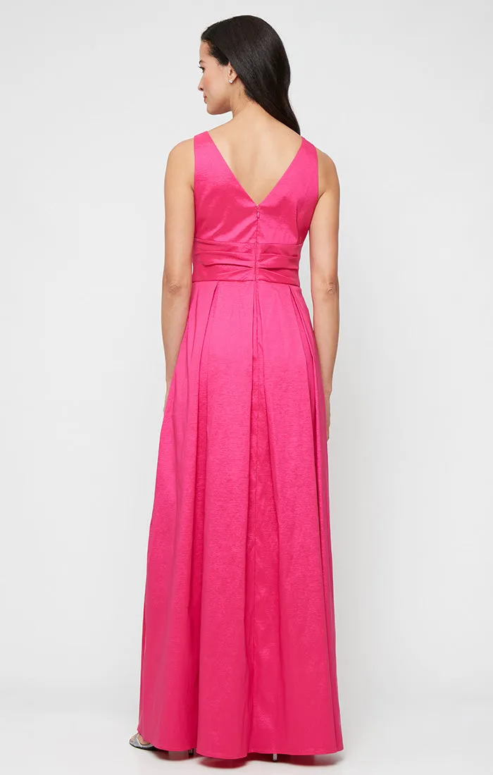 Regular - Stretch Taffeta Sleeveless Dress with V-Neckline sold by Alex Evenings product image thumbnail 5