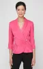 Plus 3/4 Sleeve Side Closure Blouse with Collar and Decorative Closure sold by Alex Evenings