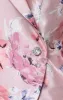 Regular - 3/4 Sleeve Printed Organza Side Closure Blouse with Illusion Sleeves sold by Alex Evenings