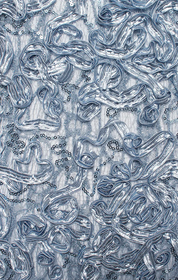 Regular - V-Neck Soutache Dress with Puff Shoulder Detail sold by Alex Evenings product image thumbnail 4