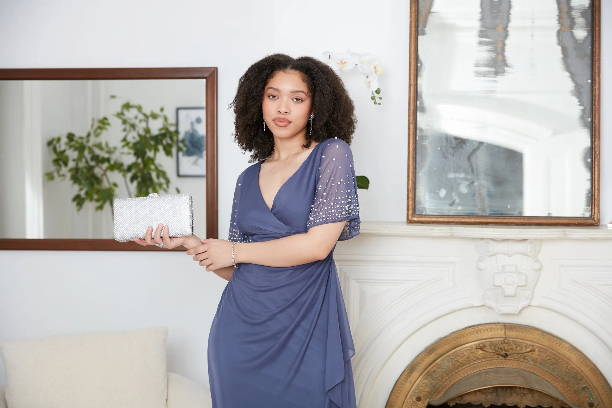 Layla Long Empire Waist Dress sold by Alex Evenings product image thumbnail 5