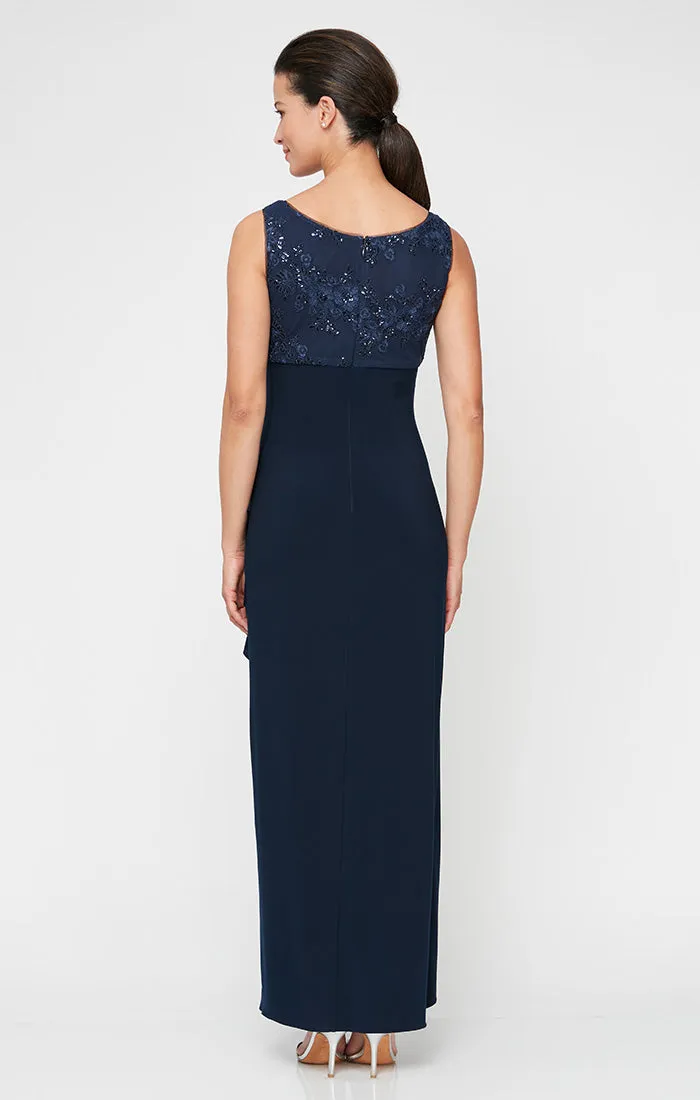 Petite Empire Waist Embroidered Jacket Dress sold by Alex Evenings product image thumbnail 4