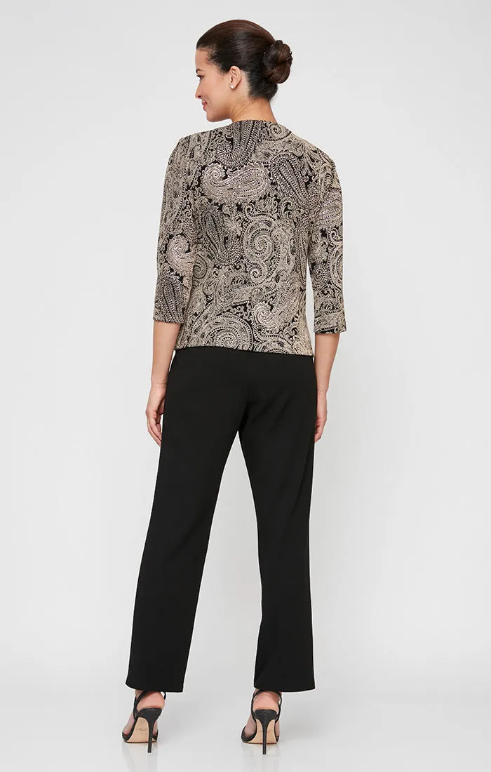 Plus Slinky Glitter Twinset and Chiffon Pant sold by Alex Evenings product image thumbnail 3