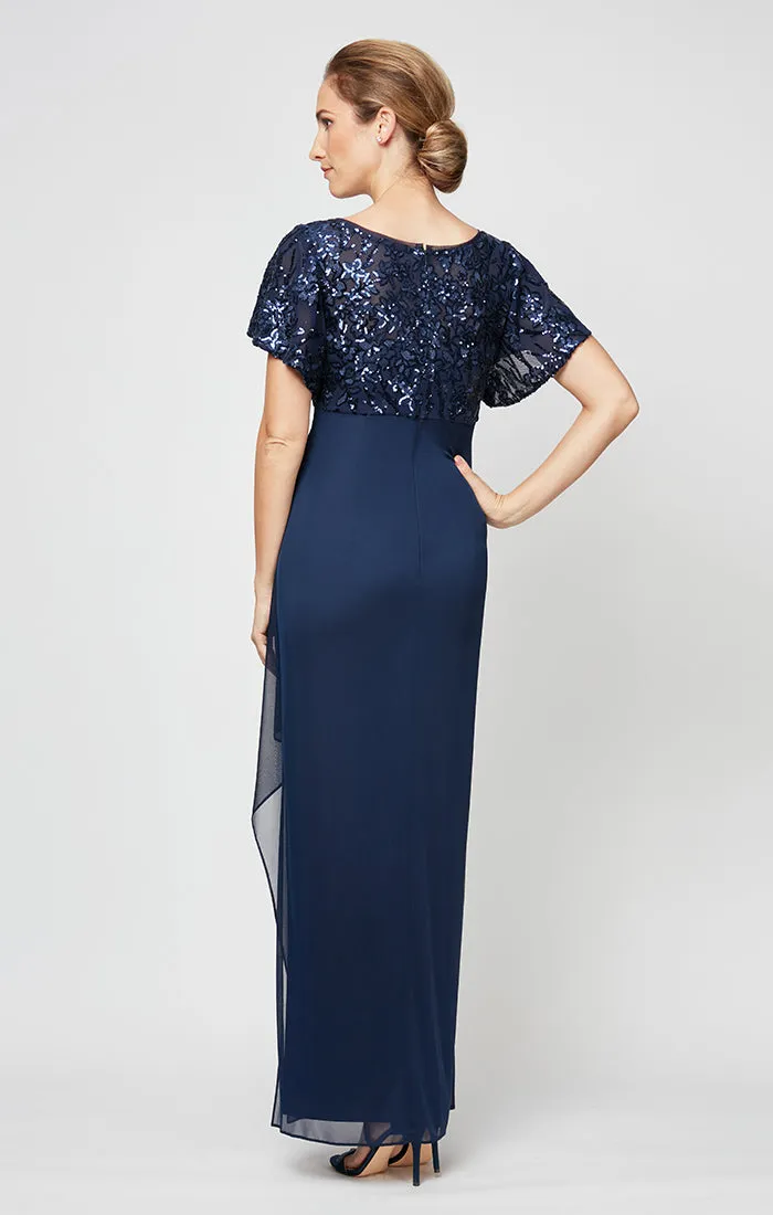 Petite Irene Embroidered Sequin Gown sold by Alex Evenings product image thumbnail 2