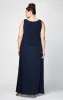 Plus Glitter Jacquard Knit Jacket Dress with Mandarin Neckline sold by Alex Evenings