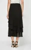 Petite Tea-Length Asymmetric Triple Tier Chiffon Skirt sold by Alex Evenings