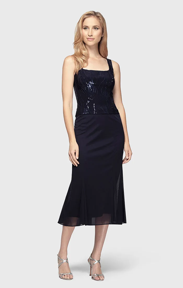 Annabelle Godet Detail Firework Sequin Dress sold by Alex Evenings product image thumbnail 4