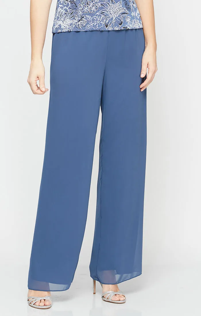 Straight Leg Chiffon Pant sold by Alex Evenings product image thumbnail 3