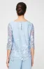 Regular - Embroidered Tunic with Scallop Sleeves & Hem sold by Alex Evenings