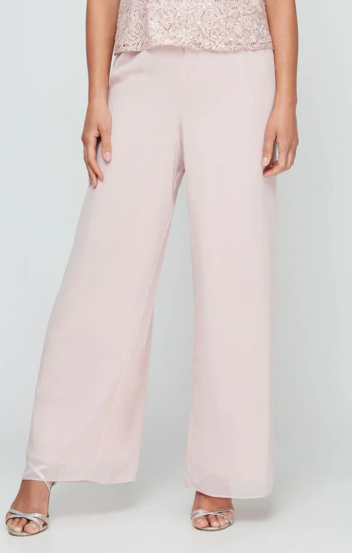 Plus Straight Leg Chiffon Pant sold by Alex Evenings product image thumbnail 4