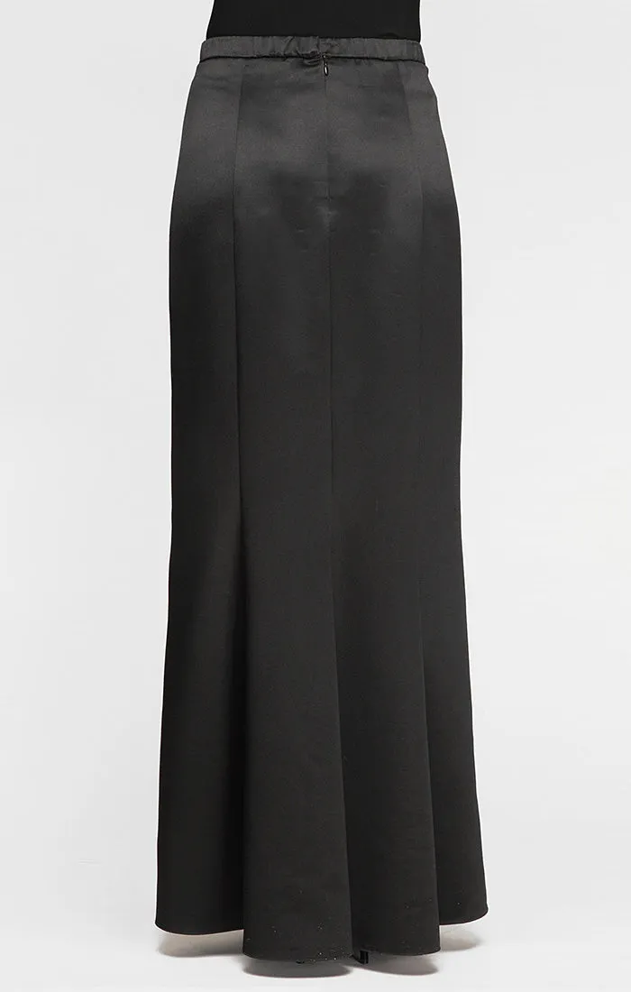 Long Satin Skirt with Fishtail Back Detail sold by Alex Evenings product image thumbnail 2