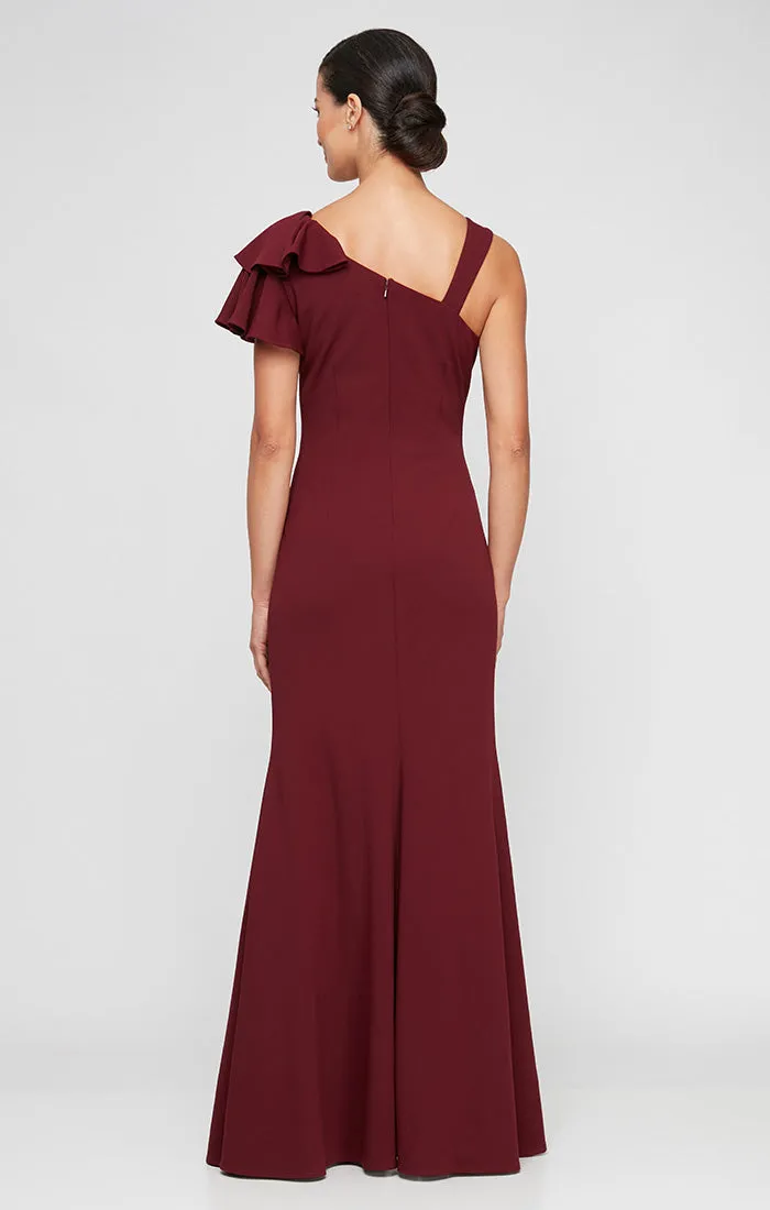 *Fit-and-Flare Crepe Gown sold by Alex Evenings product image thumbnail 2
