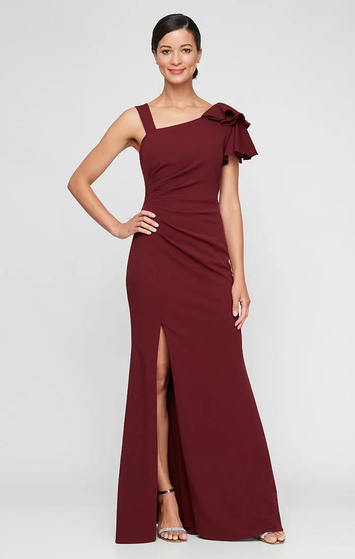 *Fit-and-Flare Crepe Gown sold by Alex Evenings