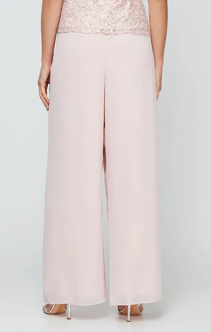 Straight Leg Chiffon Pant sold by Alex Evenings product image thumbnail 4