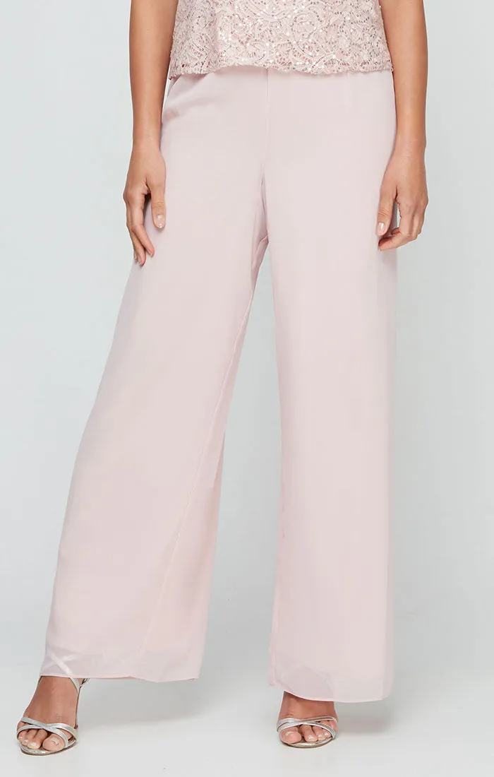 Straight Leg Chiffon Pant sold by Alex Evenings product image thumbnail 3