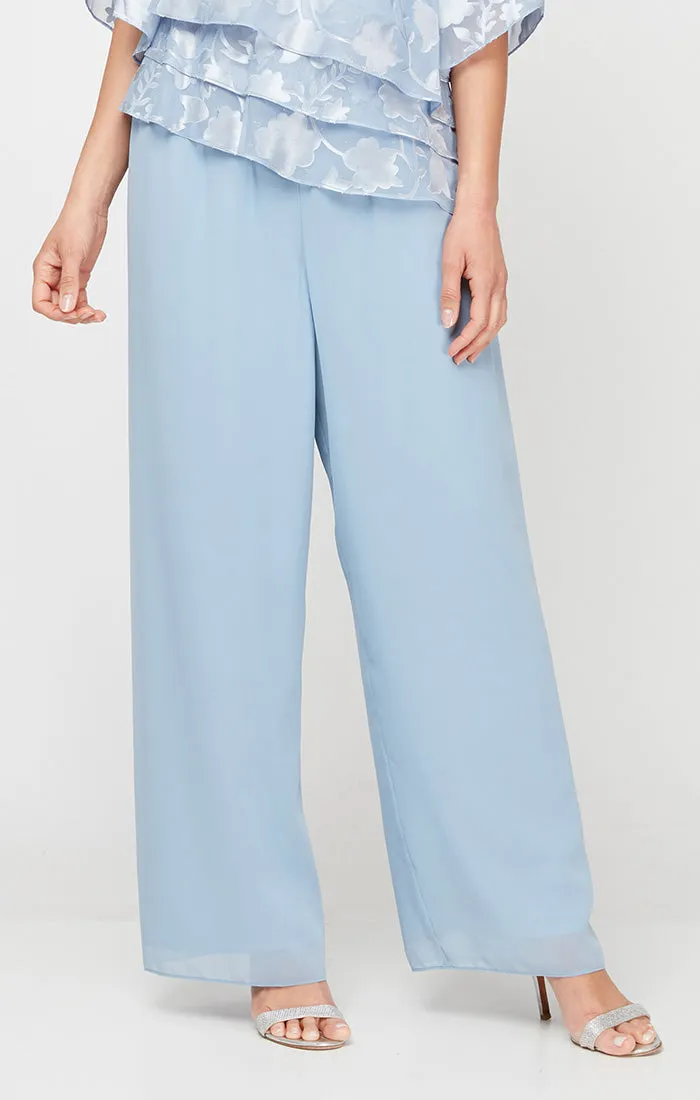 Petite Straight Leg Chiffon Pant sold by Alex Evenings