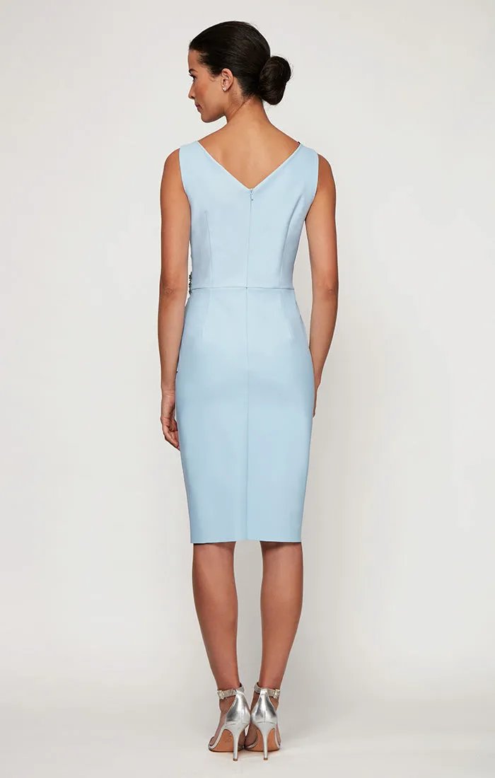 Compression Short Cocktail Dress with Ruffle Skirt & Beaded Detail at Hip sold by Alex Evenings product image thumbnail 2