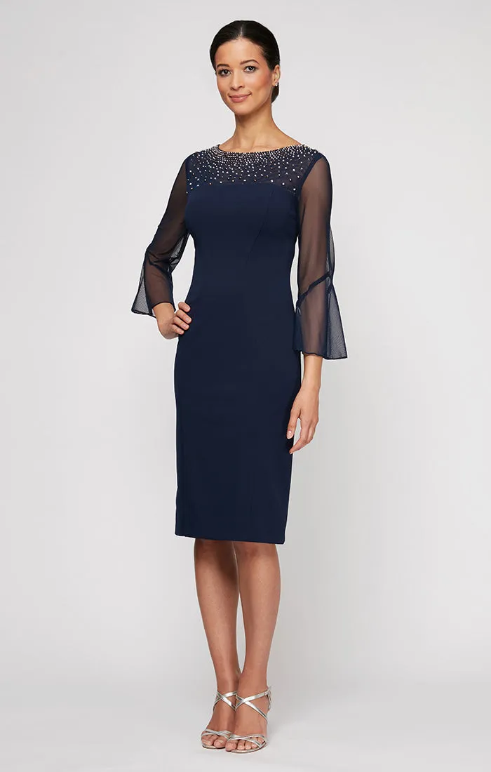 Gabrielle Bell Sleeved Crepe Dress sold by Alex Evenings