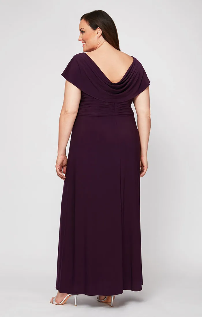 Plus Celeste A-Line Matte Jersey Dress sold by Alex Evenings product image thumbnail 2