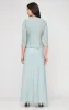 Glitter Lace & Satin Jacket Dress with Open Jacket sold by Alex Evenings