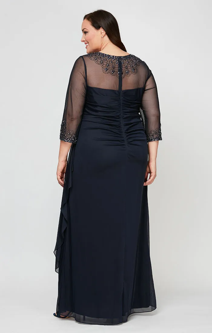 Plus Joanna Sweetheart Neckline Gown sold by Alex Evenings product image thumbnail 2