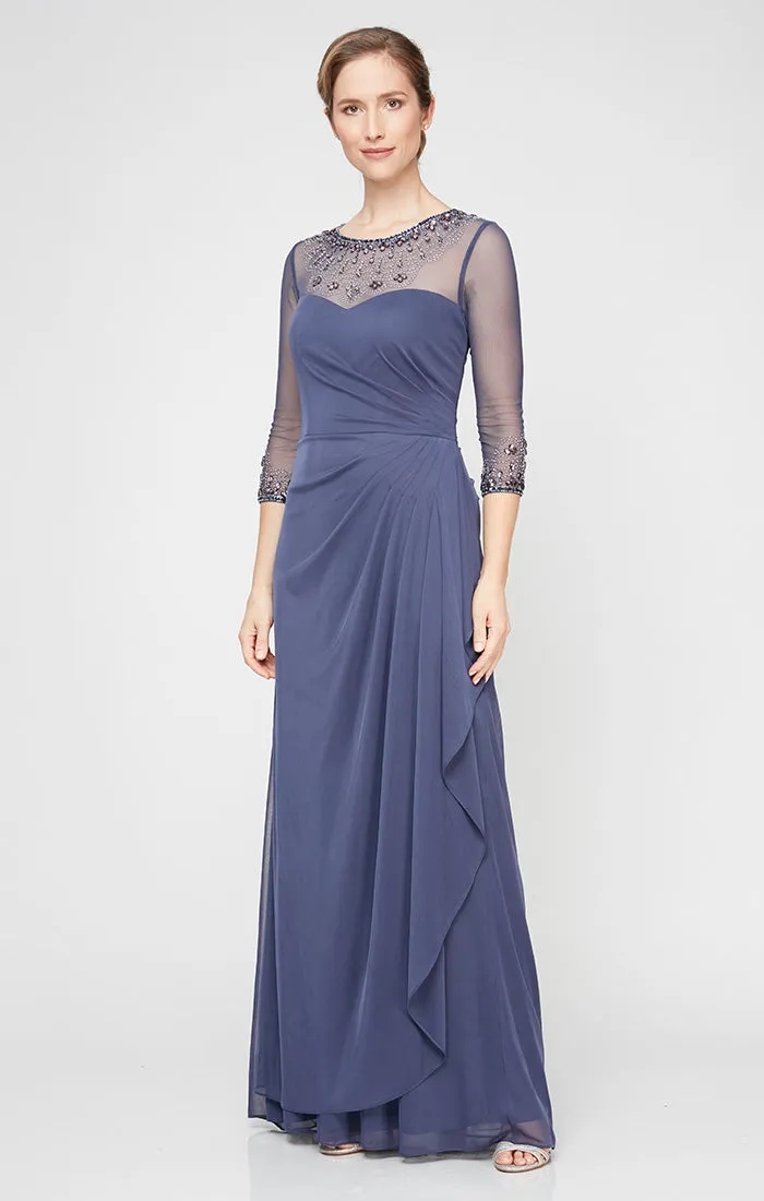 Joanna Sweetheart Neckline Gown sold by Alex Evenings product image thumbnail 3