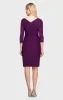 Compression Sheath Dress with Ruffle Skirt & Beaded Hip Detail sold by Alex Evenings