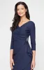 Compression Sheath Dress with Ruffle Skirt & Beaded Hip Detail sold by Alex Evenings