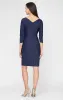 Compression Sheath Dress with Ruffle Skirt & Beaded Hip Detail sold by Alex Evenings