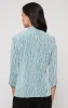 Regular - Glitter Knit Mandarin Neck Twinset with Scoop Neck Tank and Satin Piping Detail sold by Alex Evenings