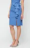 Short Compression Collection Sheath Dress with Surplice Neckline and Cascade Bow Detail Skirt sold by Alex Evenings