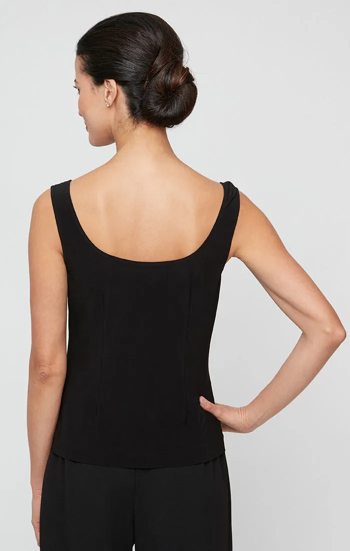 3/4 Sleeve Illusion Twinset with Solid Scoop Neck Tank sold by Alex Evenings product image thumbnail 4