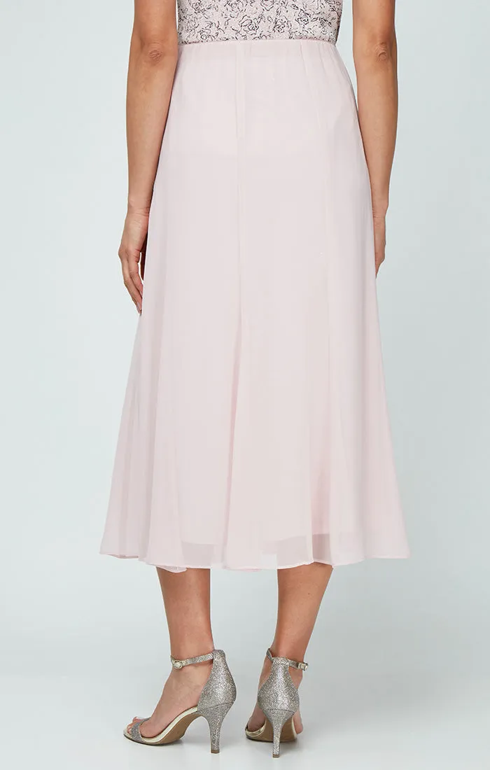 Tea-Length Chiffon Skirt sold by Alex Evenings product image thumbnail 2