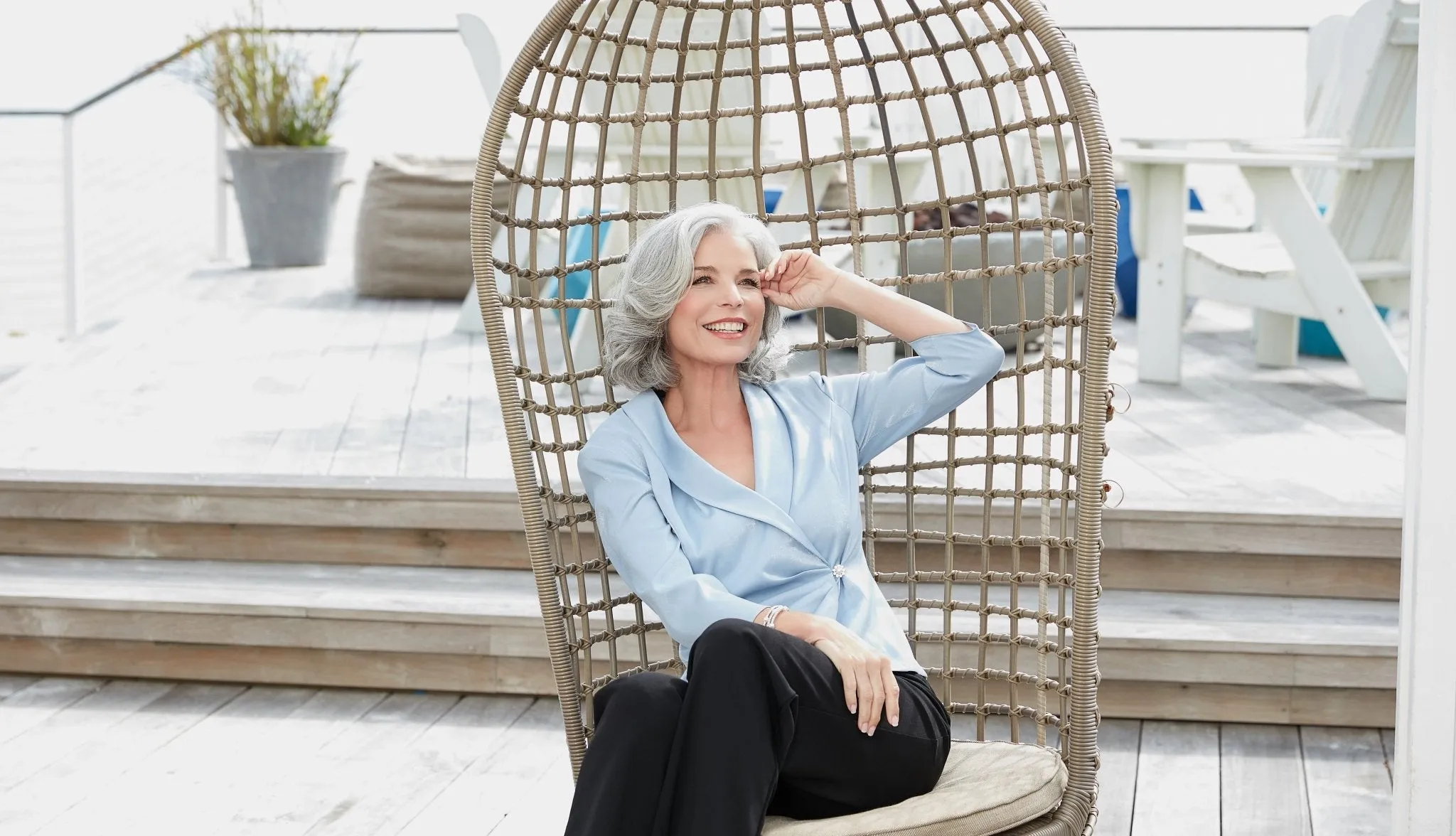 Regular - 3/4 Sleeve Side Closure Blouse with Collar and Decorative Closure sold by Alex Evenings product image thumbnail 3