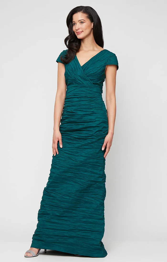 Regular - Crinkle Stretch Taffeta Gown sold by Alex Evenings