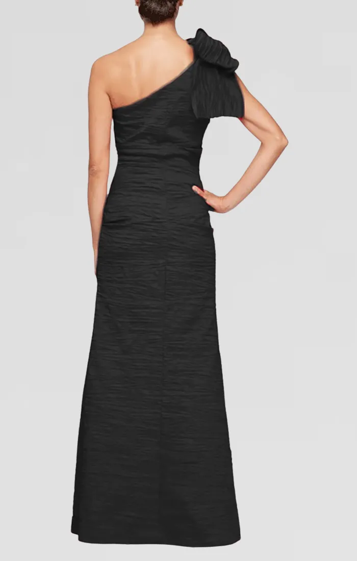 Tamia One Shoulder Taffeta Dress sold by Alex Evenings product image thumbnail 4