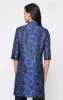 3/4 Sleeve Jacquard Twinset with Elongated Stand Collar Jacket sold by Alex Evenings