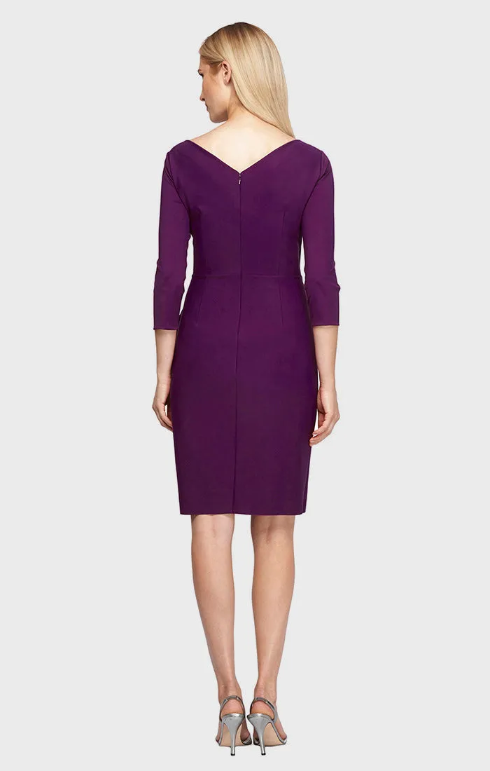 Diana Cascade Ruffle Sheath Contour Dress sold by Alex Evenings product image thumbnail 5