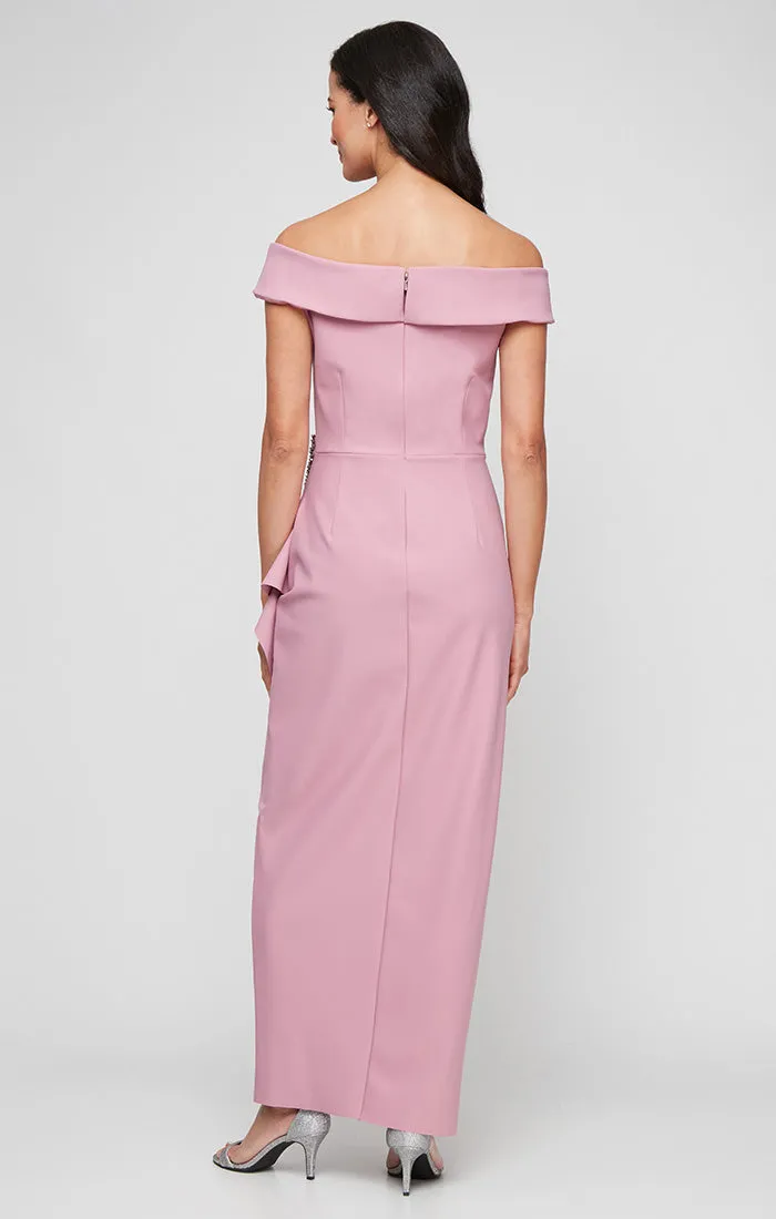 Dana Off-the-Shoulder Contour Dress sold by Alex Evenings product image thumbnail 2