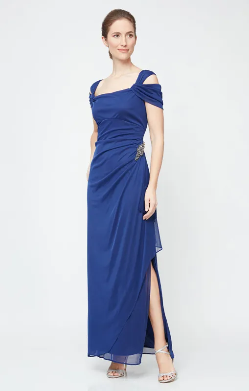 Petite - Camille Cowl Neck Gown sold by Alex Evenings