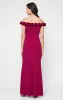 *Long Off the Shoulder Dress With 3D Flower Neckline and Front Slit sold by Alex Evenings