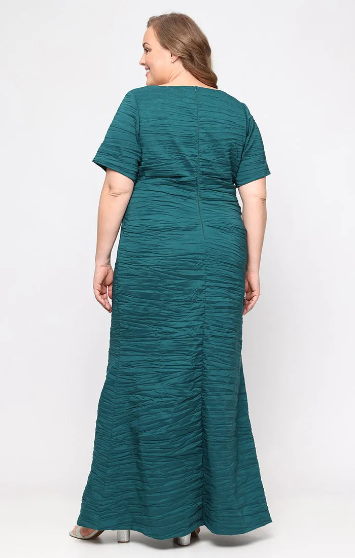 Plus - Crinkle Stretch Taffeta Gown sold by Alex Evenings product image thumbnail 3