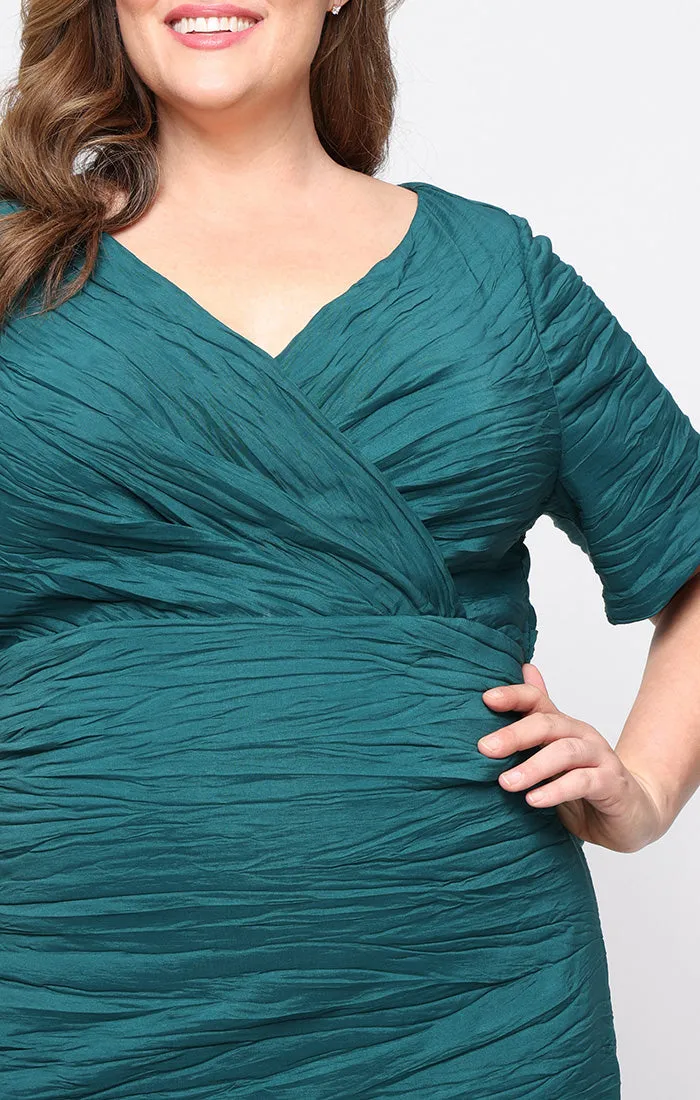 Plus - Crinkle Stretch Taffeta Gown sold by Alex Evenings product image thumbnail 2