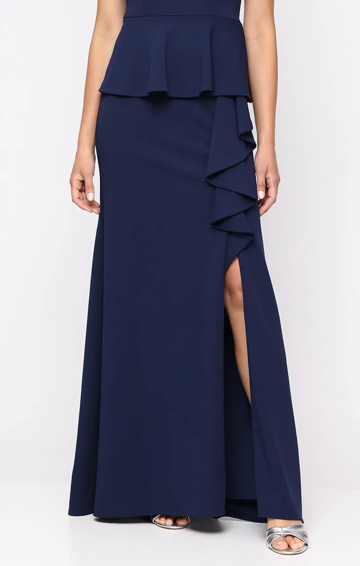 *Stretch Crepe Gown with Embellished Cold Shoulder Detail sold by Alex Evenings product image thumbnail 4