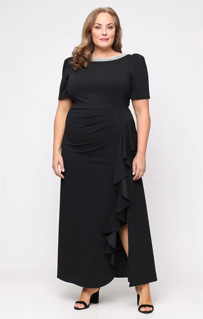 Plus Ashley Stretch Crepe Elbow Sleeve Dress sold by Alex Evenings product image thumbnail 3