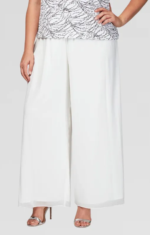 Plus Silky Chiffon Pant sold by Alex Evenings