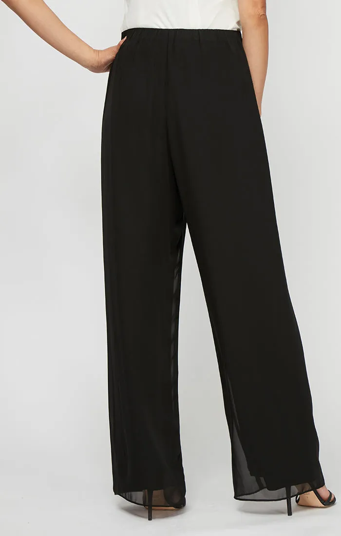 Straight Leg Chiffon Pant sold by Alex Evenings product image thumbnail 2