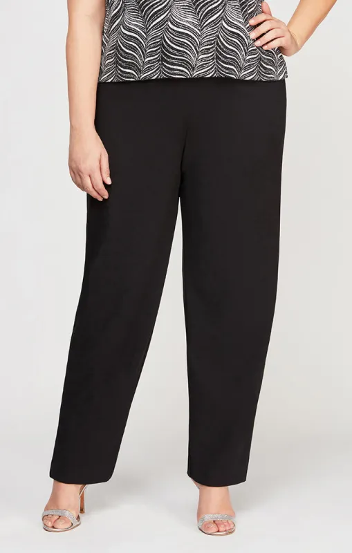 Plus Crepe Slim Leg Pant sold by Alex Evenings
