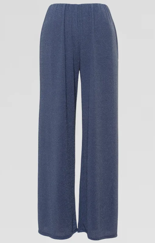 Plus - Straight Leg Metallic Knit Pant sold by Alex Evenings